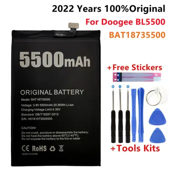 100% Oriģināls BAT18735500 akumulatora 5500mah Par Doogee BL5500 Lite Mobilais baterijas Doogee BL5500 akumulators + bezmaksas Rīki