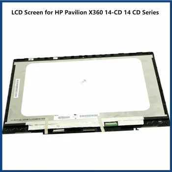14.0 collu HP Pavilion X360 14-CD 14 CD Sērijas Klēpjdatoru Panelis HD LCD skārienekrānu, Montāža 1366x768 L20553-001