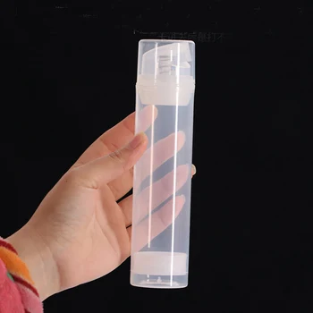 150ML caurspīdīgas plastmasas augstspiediena pudele ar caurspīdīgu sūkni un caurspīdīgu vāku kosmētikas iepakojuma produktu