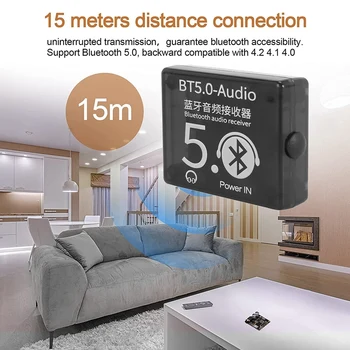 20 Gab BT5.0 Audio Uztvērējs, MP3, Bluetooth Lossless Decoder Auto Skaļruņu Audio Pastiprinātāju Kuģa Lietā