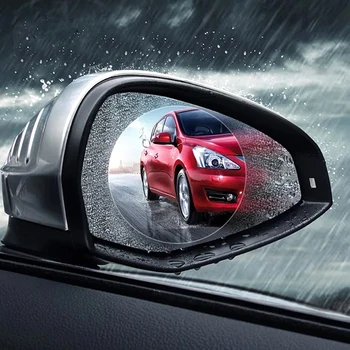 2GAB/Komplekts Auto Uzlīme Anti Miglas Auto Atpakaļskata Spogulī, ar aizsargplēvi Auto Spoguļi, Logu Skaidrs, Plēve, Membrāna, Anti-glare Ūdensizturīgs