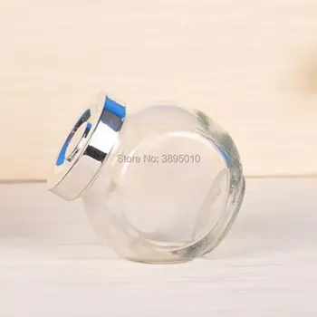 50ml Caurspīdīga Stikla Tukšas Pudeles Medus, Riekstu Tvertnes Tvertnes Konservēti Stikla Ievārījuma burku F1047