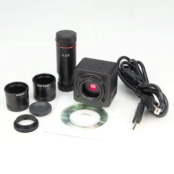 5MP Rūpniecības Elektronisko Okulāru Digitālā USB CMOS Video Kamera ar 0.5 X C-Mount Bioloģiskās Stereo Mikroskopu