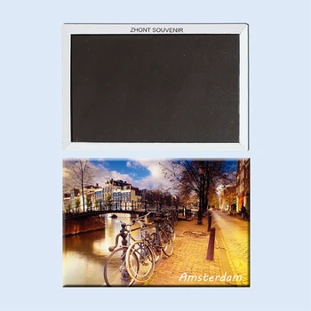 Amsterdama,Nīderlande tūrisma suvenīri,magnētisko, ledusskapis magnēti,Pasaules Skatuves Tūrisma Fotogrāfija Atmiņas,Radošas Dāvanas draugiem