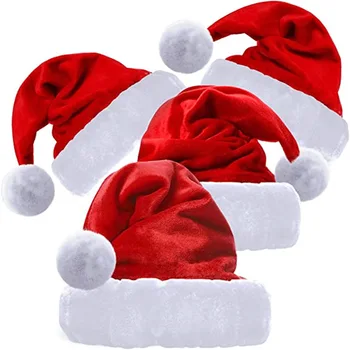 Augstas Kvalitātes Ziemassvētki Ziemassvētki Mīksta Cepure Santa Claus Red Īsās Plīša Cepure Priecīgus Christma Dekoru, Dāvanu Laimīgu Jauno Gadu 2023