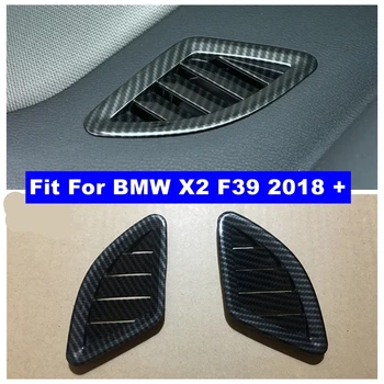 Auto Piederumi Iekšā Gaisa Kondicionēšanas AC Ventilācijas Izvads Apdares Vāciņš Melns, piemērots BMW X2 F39 2018. - 2021. gadam ABS Interjera Komplekts