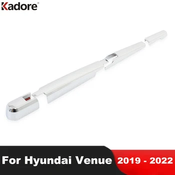 Auto Stils Aizmugures Logu Tīrītājs Vāku Apdari Par Hyundai Vieta 2019 2020 2021 2022 Chrome Aizmugurējā Stikla Tīrītāju Rokas Rāmis Aptver Uzlīme 0