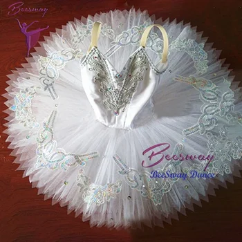 Balta klasiskā Profesionālā Baleta Tutu kleita Sievietēm Gulbju Ezers Baleta Kostīmu Pieaugušo baleta tutus meitenēm