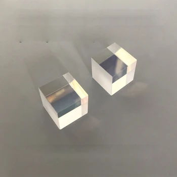 Beamsplitter Pielīmē Cube 20 * 20 * 20mm dalījuma Attiecība 5: 5 k9 Materiāls Daļēji transflective Optisko Eksperimenta Pasūtījuma Lāzera Kuba