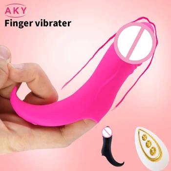 Bezvadu Pirkstu Uzmava Vibrators Sievietes G-Spot Orgasms, Klitora Stimulators Sieviešu Vibrējošais Lesbiešu Seksa Rotaļlietas Pieaugušajiem 18