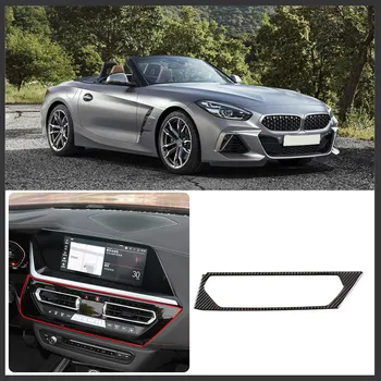 BMW Z4 2017-20 auto stils mīksto oglekļa šķiedras centrālās kontroles gaisa izplūdes rāmja uzlīme automašīnas salona pārveidošanas piederumi