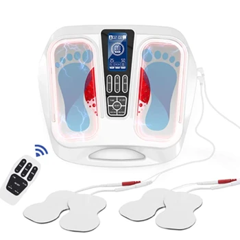 Elektriskā EMS Foot Massager Apsildāmi 45ft Muskuļu Stimulators Kāju Pārveidošana Kāju Masāža Šiatsu Masāža Vibrācijas Pulsa Reflektorā