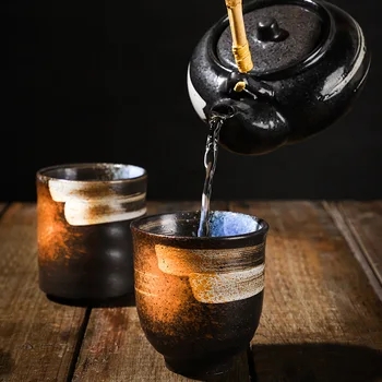 Japānas pārtikas veikals un Dienvidkoreja keramikas tējas tase keramikas roku apgleznoti kausa Japāņu Kung Fu tējas tase kafijas tasi piena