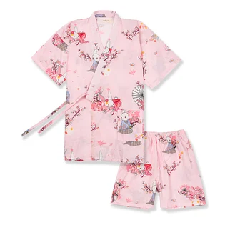 Japāņu Tradīciju Stilā, Pidžamas Bikses Kopa Sieviešu Gulēt & Lounge Kimono Yukata Peldmētelis Naktskrekls Atpūtas Sviedri Tvaika Valkā