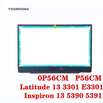 JAUNAS ORIĢINĀLAS Klēpjdatoru Nomaiņa LCD Priekšējais Rāmis 0P56CM P56CM DELL Latitude 13 3301 E3301 Inspiron 5390 5391