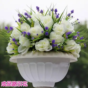 JAUNS!!Bezmaksas piegāde!10pcs/daudz kāzu ceļa novest mākslīgie ziedi kissing bumbu kāzu galda ziedu dekorācijas elements