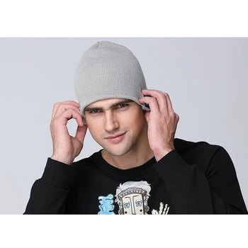 Jaunu Bezvadu Bluetooth Trikotāžas Beanie Cepure Atbalstu Mūzikas Tālruņa Zvana Funkcija Vīriešu Cepure, Kas Piemērota Izmantošanai Ārpus Telpām Komfortu Klp Vīriešiem