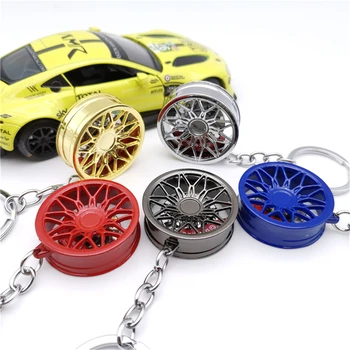 Karstā Pārdot 3D Auto Riteņa Rumbas Keychain Ar Disku Bremzēm Cinka Sakausējuma Keyring Key Chain Radoša Dāvana Cilvēks BBS Auto Daļas Keyring