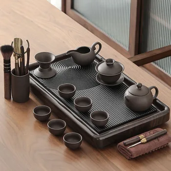 Kausa Keramikas Kung Fu Teaware Luksusa Maker Automātiski Tējkanna Tradicionālo Ķīniešu Tējas Komplekts Renes Alus Theiere Mājsaimniecības Produkti