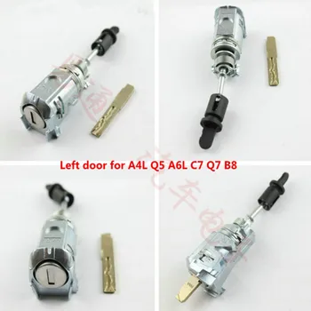 Kreiso Durvju slēdzenes, Cilindra auto lock AUDI A4L A6 Q5 A6L C7 Q7 B8 aizdedzes atslēga Bloķēšanas Centrol