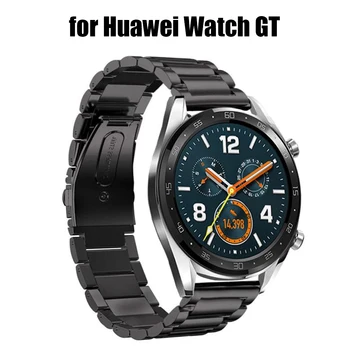 Nerūsējošā Tērauda Siksniņa, lai Huawei Skatīties GT Aproce Band Luksusa Elegants Biznesa Watchbands Aproces Nomaiņa Datumi