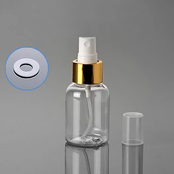 tukša pārredzamu 50ml plastmasas smidzināšanas pudeli, PET smalka migla aerosola pudelē ar sūkni ceļojumu pudele komplekts