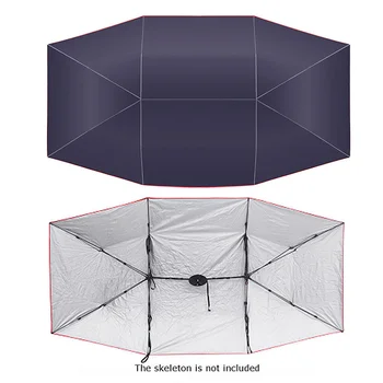 Universāls Auto Saules Ēnā Jumta Segumu Telts Audums UV Ūdensizturīgs 4X2.1M Aizsargs Vējstikla Saulessargs