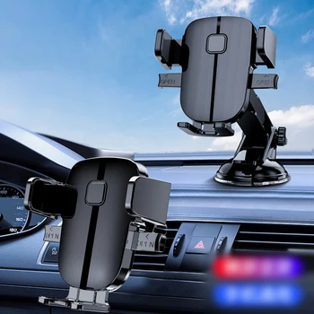 Universāls Auto Turētājs Melns 360° Car Mount Telefonu Turētājs pie Vējstikla Dash SuctionCup Mount Stends, Mobilo Telefonu GPS