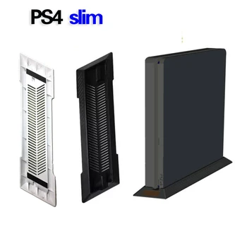 Vertikālo Statīvu (Dock Mount Atbalsta Bāzes Turētājs Šūpulis Sony Playstation 4 slim PS4 Slim Konsole Uzglabāšanas Turētājs neslīdošs