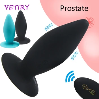 VETIRY Anālais Vibrators ar Prostatas Massager 10 Speed Tālvadības pults Dildo Vibrējošais piesūcekni Seksa Rotaļlietas Sievietēm, Vīriešiem Gejiem Butt Plug