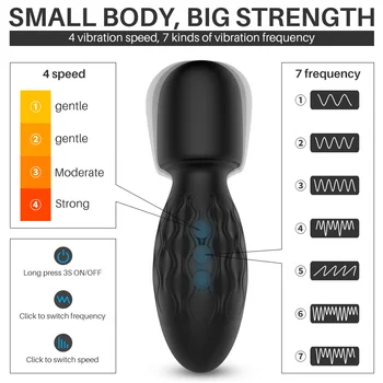 Vibrators Lielo Galvu AV Ķermeņa Masieris Zizli G Spot Klitora Stimulators Pieaugušo Seksa Rotaļlietas Sieviete Sieviete Masturbator USB Uzlāde