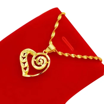 Vintage Mīlestību Kaklarota Zelta Pārklājumu Misiņš Clavicle Ķēdes Vienkāršu Rotaslietas Sievietēm Meitene