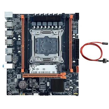 X99 Mātesplati Ar Switch Kabeli B85 LGA2011-3 4X DDR4 REG ECC RAM M. 2 PCIE SATA3.0 E5 2650V3 2680V3 2620V3 CPU
