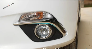 Yimaautotrims Ārpuse Pielāgošanas Komplekts Der Mazda 3 2014 2015 2016 Hromēti Priekšējie Miglas Lukturi Foglight Lampas, Uzacu Vāciņš Melns