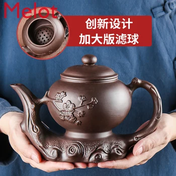 Yixing Violeta Smilšu Pot Lielu Ximei Yingchun Pot Ziemeļu Lielas Jaudas Sadzīves Cinobra Smilšu Tējkanna Tējas Maker Kung Fu Tēju Komplekts