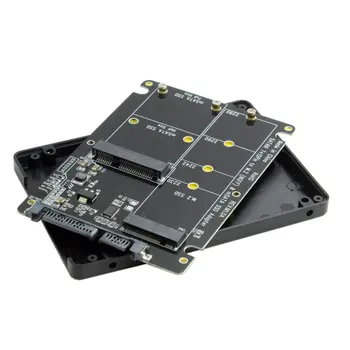 Zihan Combo M. 2 NGFF B-atslēga mSATA SSD diskus ar SATA 3.0 Adapteris Converter Gadījumā Būra 2 1 B-key vai B/M-taustiņu, NGFF SSD