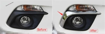Yimaautotrims Ārpuse Pielāgošanas Komplekts Der Mazda 3 2014 2015 2016 Hromēti Priekšējie Miglas Lukturi Foglight Lampas, Uzacu Vāciņš Melns 2