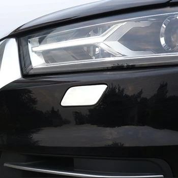 CARMANGO Audi Q7 4M 2016-2019 Auto Piederumi Lukturu Ūdens Strūklu Klp Apdares Rāmja Uzlīme Vāka Apdare Chrome Liešanai 3
