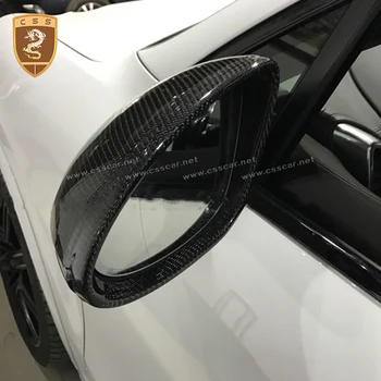 Par Cayenne 2015 2016 2017 Oglekļa šķiedras Sānu Ārējie Spoguļi Segtu KF Pievienot Stilu Atpakaļskata Spoguļa Vāks Porsche Cayenne 15-17 3