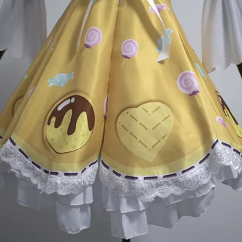 Spēle Identitāti V Cosplay Tērpu, Mehāniķis Meitene Candy Kostīmi Cosplay Mīļotā Lolita Kleita Puse Dienas Kleita Drēbes, Pilns Komplekts 3