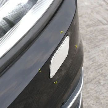 CARMANGO Audi Q7 4M 2016-2019 Auto Piederumi Lukturu Ūdens Strūklu Klp Apdares Rāmja Uzlīme Vāka Apdare Chrome Liešanai 5