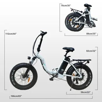 Ķīnas rūpnīcā karstā pārdošanas locīšanas elektrisko velosipēdu velosipēdi 20inch tauku riepu zemu soli pa kadru e-bike 5